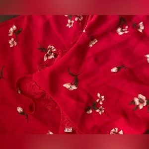 Floral spaghetti strap top